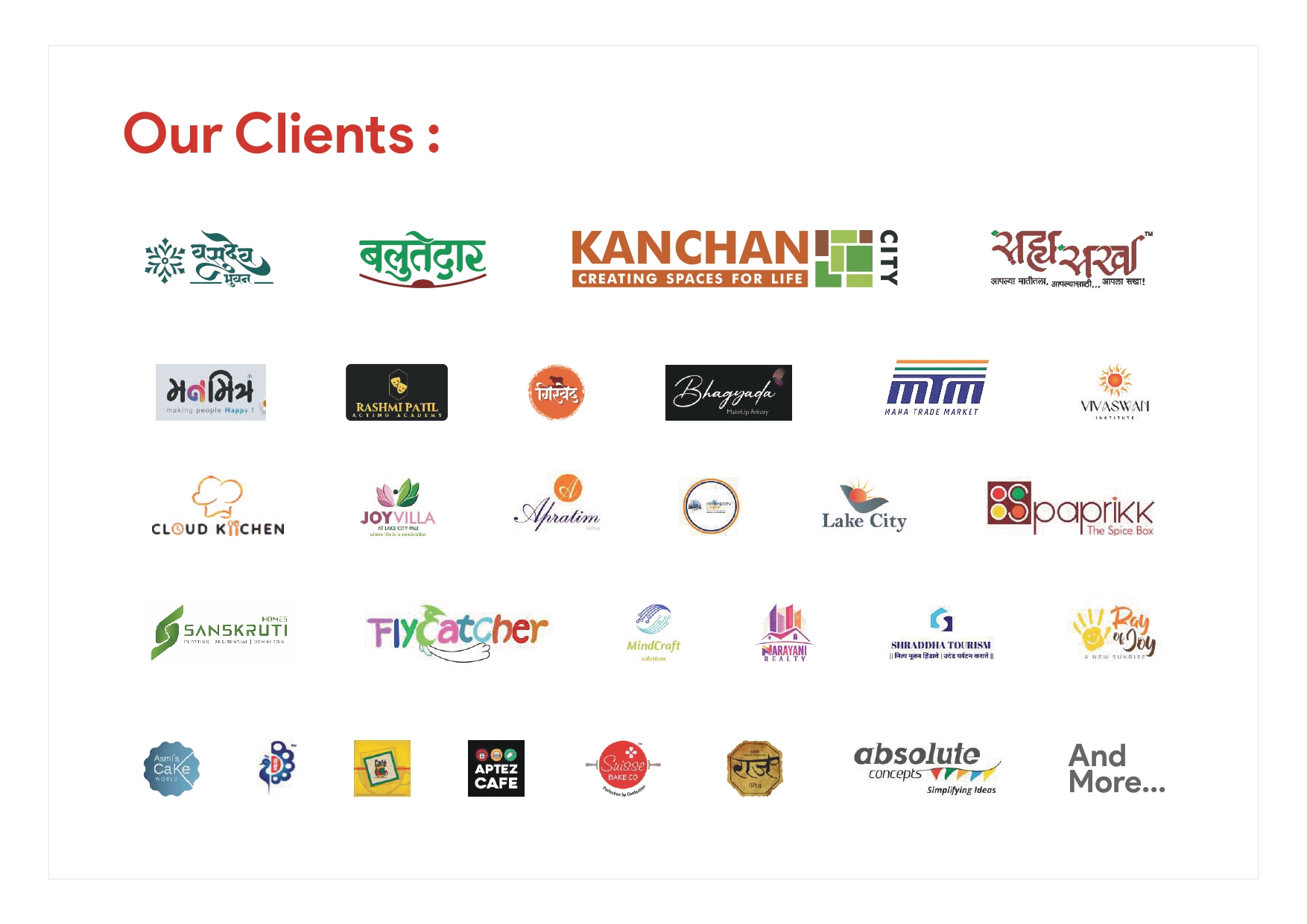 Apollo Advertisings — Our Clients